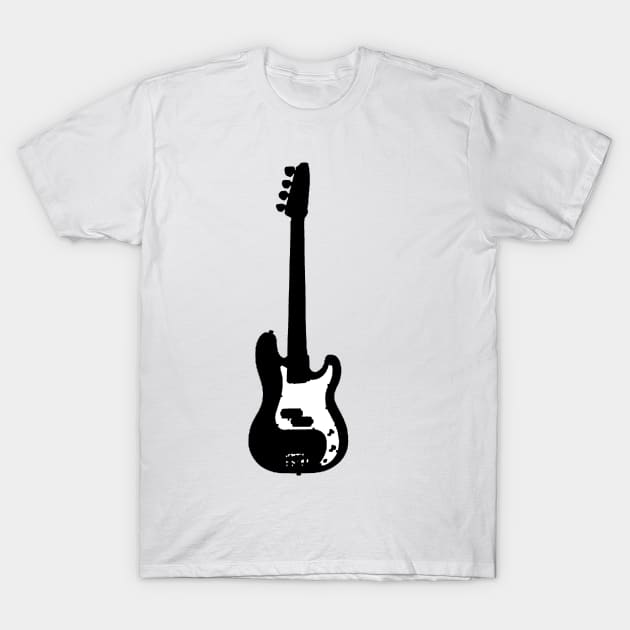 Pixel style bass guitar T-Shirt by Made the Cut